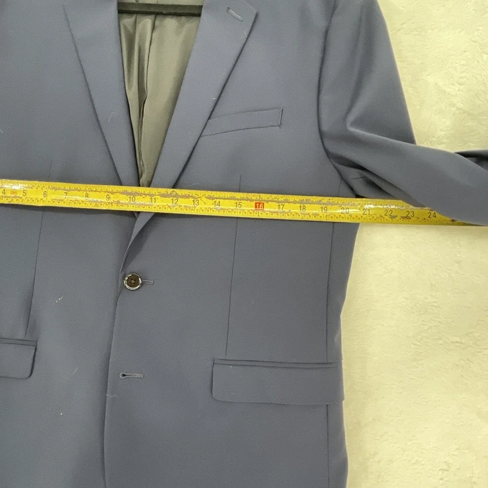 Express Blazer Mens 42R Navy  Slim Sport Coat Performance Stretch Work Travel